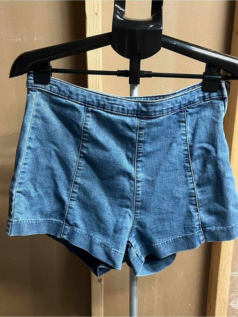 H&M Women’s High-Waist Denim Shorts - Blue